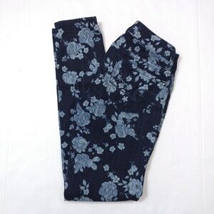 American Eagle floral Denim jeggings size 0